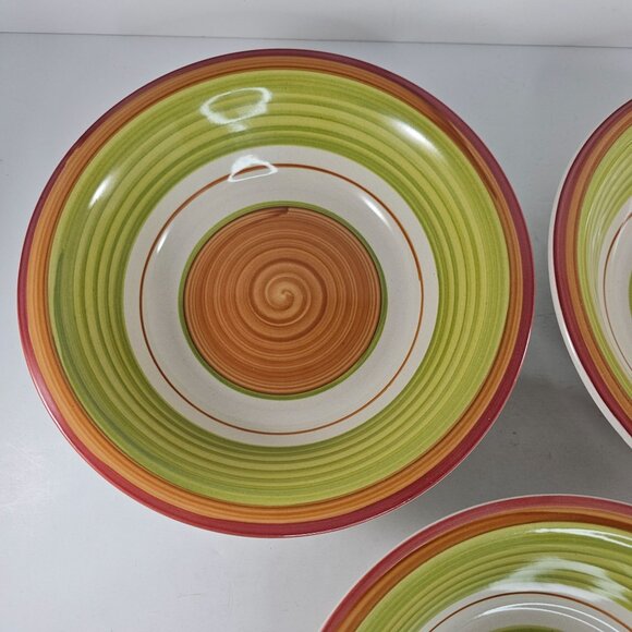 Pier 1 Valencia Soup Cereal Bowl Set of 3 Spiral Design 8.25 Inch - Picture 3 of 10